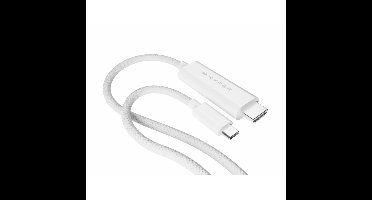 HD6007WHGL HDMI kabel 2,5 m USB-C HDMI Type A (Standaard) Wit