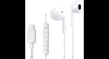 HA-FR17UC USB-C In-Ear Oordopjes Wit - Bedrade In-Ear Headset met Microfoon