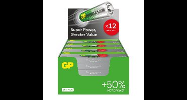 GP AAA Batterijen Alkaline - Counterdisplay 24x12 stuks (288 batterijen)