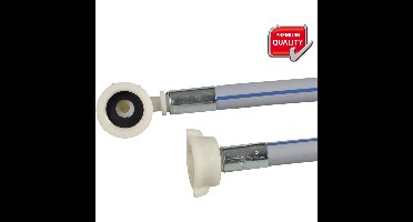 Toevoerslang 2,0m met kniekoppeling (1x recht - 1x hoek) voor wasmachine en vaatwasser