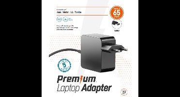 Universele USB-C laptop voeding 65W - Snelle en betrouwbare oplader