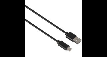 USB-A naar USB-C kabel 0,9 meter zwart