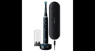 iO Series 10 Black Onyx Luxe Edition elektrische tandenborstel met iO Sense laadstation