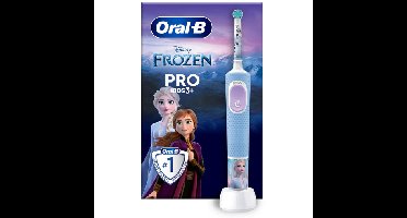 Vitality PRO Kids Frozen elektrische tandenborstel blauw/lila - oplaadbaar, 2 poetsstanden, 1 opzetborstel