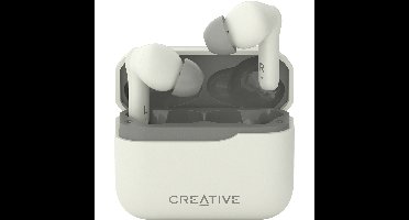 Zen Air Plus Beige draadloze oordopjes met ANC en oplaadcase