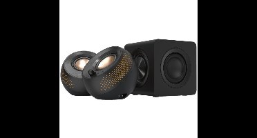 Pebble X Plus 2.1 PC Speakerset met Subwoofer - 3-Delige Set Zwart