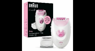 Silk-épil 3 3-031 Epilator met 20 pincetten - Zachte ontharing voor benen en lichaam