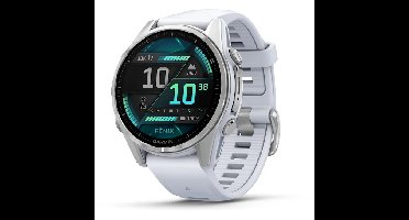 Fenix 8 GPS Multisport Smartwatch 43 mm - AMOLED, Wi-Fi, Touchscreen, Zilver