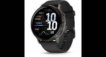 Venu 4 45mm Silikon-Armb. schwarz/schiefergr