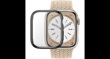 ® Full body Case Apple Watch Series 9 | 8 | 7 | 45mm | Black Doorzichtige schermbeschermer 1 stuk(s)