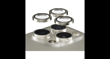 ® Hoops® Metal Camera Lens Protector Natural iPhone 15 Pro | 15 Pro Max Doorzichtige schermbeschermer Apple 1 stuk(s)