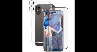 ® | CARE by ® Flagship 3-in-1 Bundle iPhone 16 Plus Doorzichtige schermbeschermer Apple 1 stuk(s)