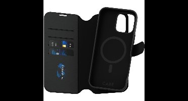CARE™ by ® Tango 2-in-1 Wallet Case w. MagSafe iPhone 16 Pro Max mobiele telefoon behuizingen Hoes Zwart