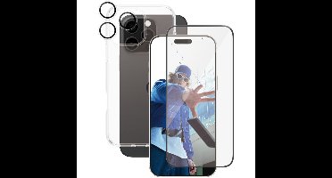 ® | CARE by ® Flagship 3-in-1 Bundle iPhone 16 Pro Max Doorzichtige schermbeschermer Apple 1 stuk(s)