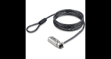 Nano Compatibel Laptop Kabelslot, 1,5m Slim Lock Laptop Beveiligingskabel, Anti-Diefstal Slot voor Laptop/Notebook Computer, Snijbestendige Kabel, 4-C