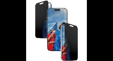 ® 2-Way Privacy Screen Protector iPhone 17 | iPhone 16 Pro | Ultra-Wide Fit w. EasyAligner Doorzichtige schermbeschermer Apple 1 stuk(s)