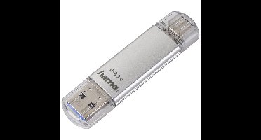 C-Laeta USB flash drive 64 GB USB Type-A / USB Type-C 3.2 Gen 1 (3.1 Gen 1) Zilver