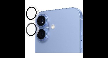 ® Hoops® Camera Lens Protector Transparent iPhone 16 | 16 Plus Doorzichtige schermbeschermer Apple 1 stuk(s)