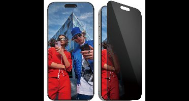 ® Privacy Screen Protector iPhone 16 Pro Max | Ultra-Wide Fit w. EasyAligner Doorzichtige schermbeschermer Apple 1 stuk(s)