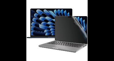® Privacy Screen Protector MacBook Air 15” (M2) | BULK Doorzichtige schermbeschermer Apple 10 stuk(s)