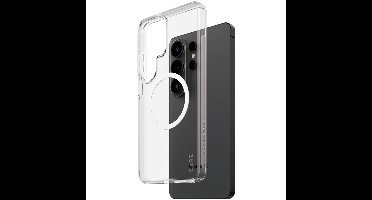 CARE™ by ® Urban Explorer Case Transparent w. White Qi Samsung Galaxy S26 Ultra mobiele telefoon behuizingen Hoes Transparant