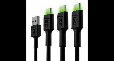 KABGCSET03 USB-kabel 2 m USB A USB C Zwart