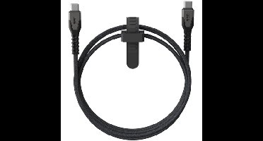 Kevlar USB-kabel USB 2.0 1,5 m USB C Zwart, Grijs
