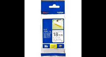 TZe-S241 speciale extra sterke tape 18mm x 8m zwart op wit