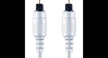 Optische kabel 2x TOSLINK 1,5 meter zwart-zilver