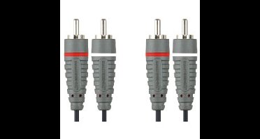 Audio aansluitkabel 2x tulp (RCA) mannelijke stekker - 1,5 meter