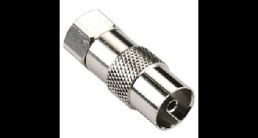 Antenne Adapter F-connector (male) naar 9.5 mm Coax (female)