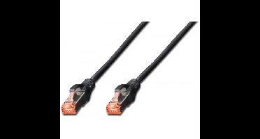 DK-1644-005/BL netwerkkabel Zwart 0,5 m Cat6 S/FTP (S-STP)