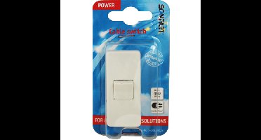 Snoerschakelaar wit 1-polig 2A voor netsnoer