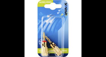 Vergulde banaanstekkers met zij-ingang (2 stuks)