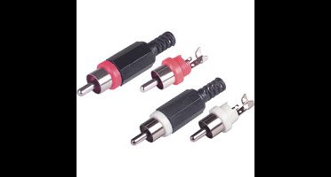 Tulp-stekers rood/zwart stereo (set van 2)