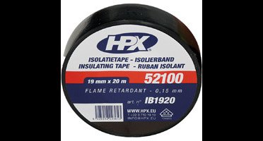 Isolatietape Zwart 19mm x 20m - Elektrische Isolatietape