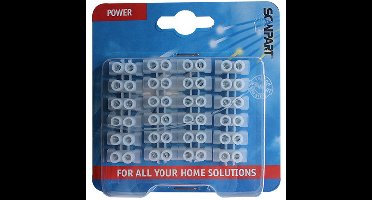 Kroonklemstrip 6mm - 4x6-polige kroonsteentjes voor elektrische verbindingen