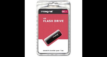 Black USB 2.0 Flash Drive 64GB (Zwart)