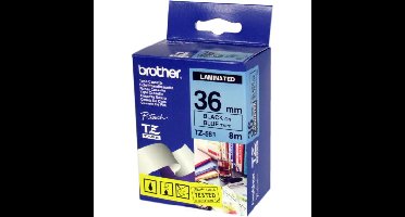 TZE-561 labelprinter-tape Zwart op blauw