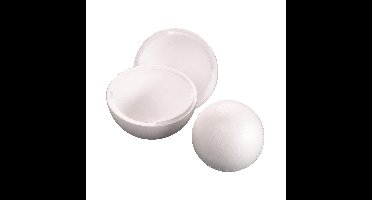 Piepschuim bal 2-delig - 25 cm