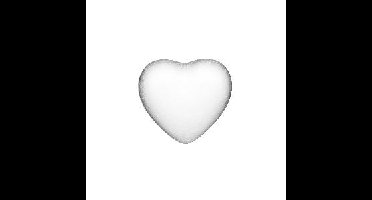 Piepschuim hartje - 5 cm