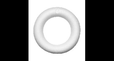 Piepschuim ring met platte kant - 25 cm