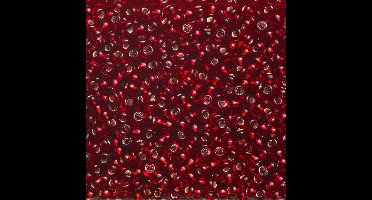 Rocailles - 9/0 - rood transparant