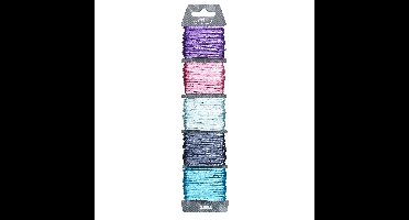 satijnkoord 5x 4 meter - pastel