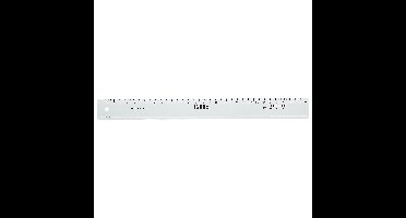 Liniaal - transparant plastic - 30 cm