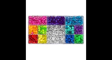 Kralenmix - letters en pony kralen