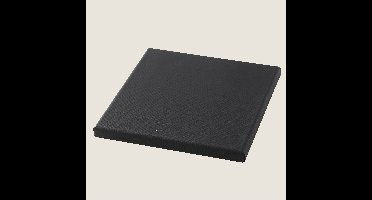 Gespannen canvasdoek - zwart - 40x40 cm