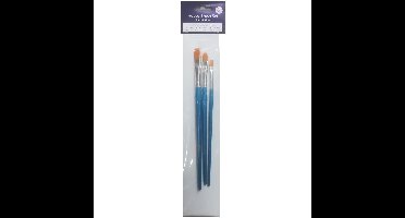 Artist penselen set - plat - 3 stuks