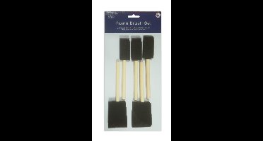 Artist foam brush set - 5 stuks - assorti
