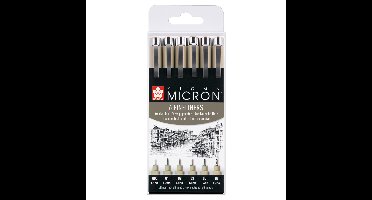 Sakura Pigma Micron fineliners - 6 stuks
